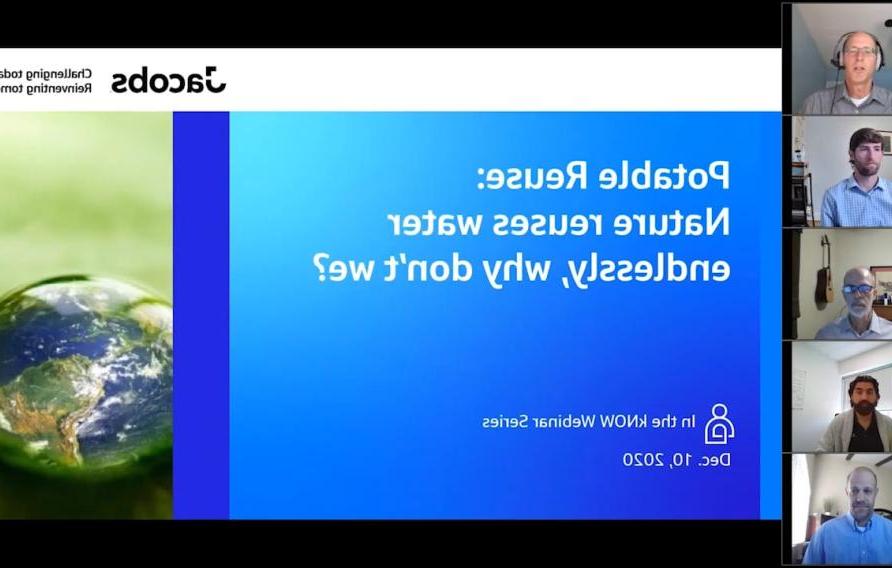 饮用水再利用:大自然不停地重复使用水，我们为什么不呢?